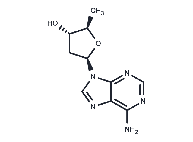 2',5'-Dideoxyadenosine Chemical Structure