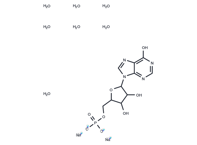 Inosine-5'-monophosphate Disodium Salt heptahydrate Chemical Structure