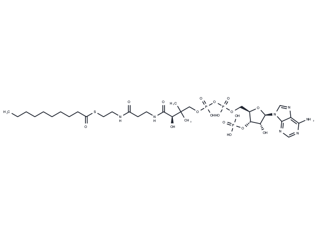 Decanoyl coenzyme A Chemical Structure