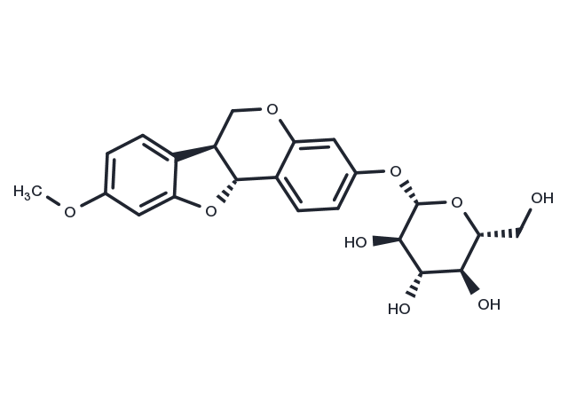Medicarpin 3-O-glucoside Chemical Structure