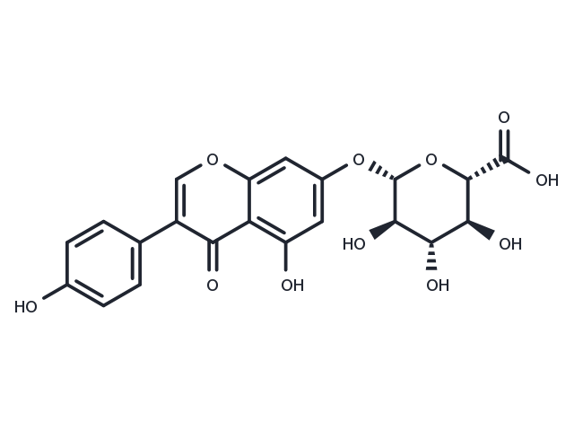 Genistein 7-O-glucuronide Chemical Structure