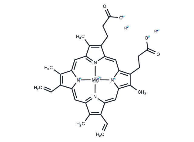 Mg(II) protoporphyrin IX Chemical Structure