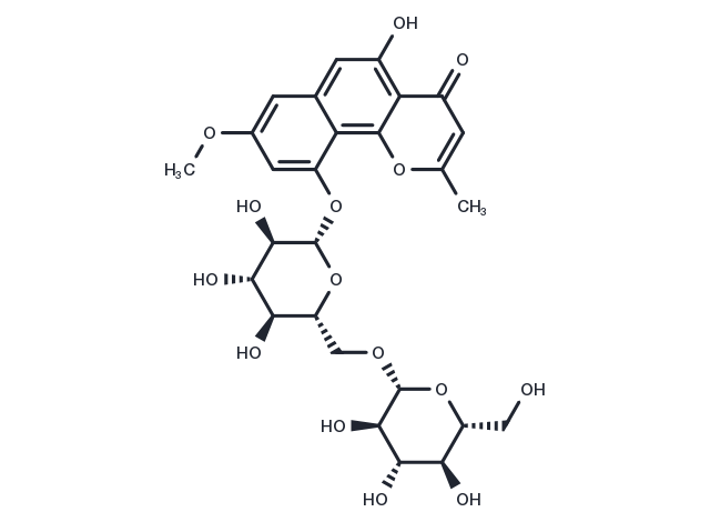 Isorubrofusarin-6-O-β-gentiobioside Chemical Structure