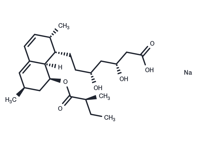 Lovastatin hydroxy acid sodium Chemical Structure