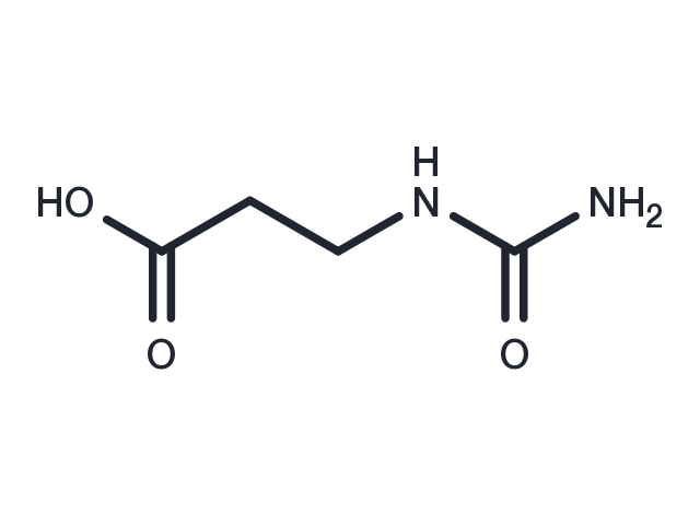 Ureidopropionic acid Chemical Structure