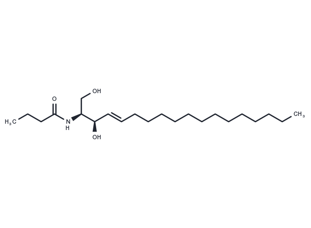 C4 Ceramide (d18:1/4:0) Chemical Structure