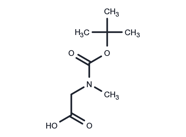 N-(tert-Butoxycarbonyl)-N-methylglycine Chemical Structure