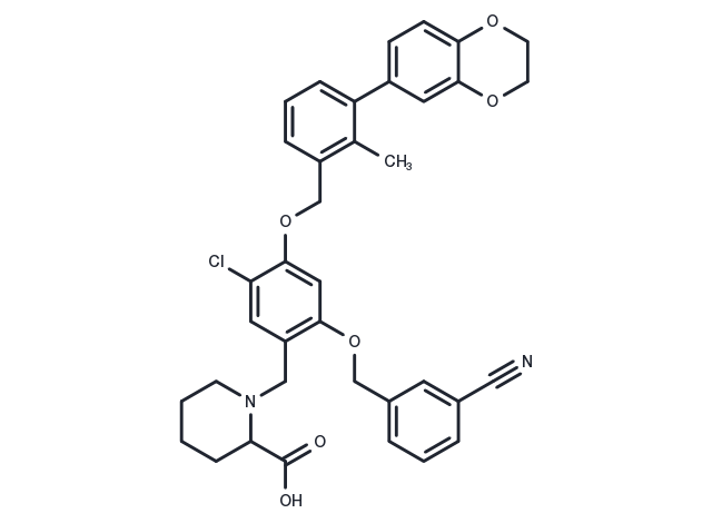 BMS-1166-N-piperidine-COOH Chemical Structure