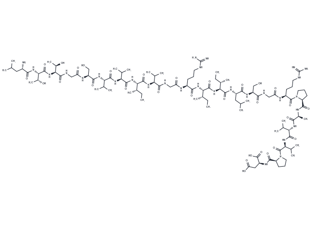 HCV NS4A Protein (18-40) (JT strain) Chemical Structure