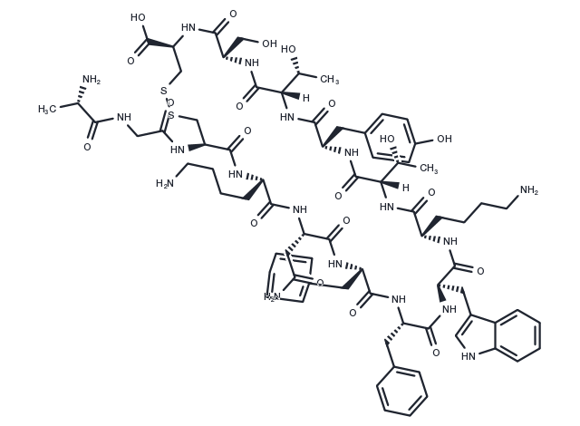 [D-Trp8,Tyr11] Somatostatin Chemical Structure