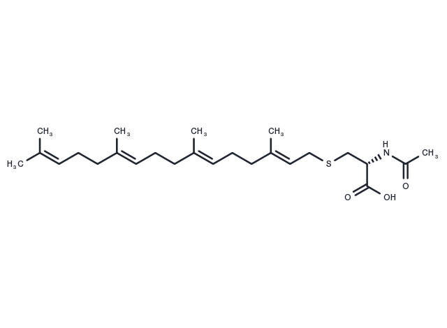 N-acetyl-S-geranylgeranyl-L-Cysteine Chemical Structure