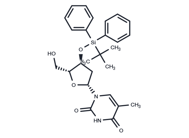 3’-O-(t-Butyldiphenylsilyl)thymidine Chemical Structure