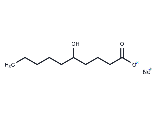 5-Hydroxydecanoate sodium Chemical Structure