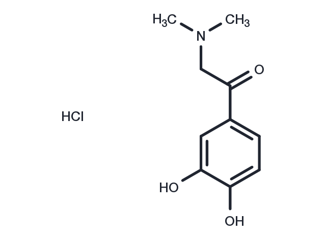 1-(3,4-dihydroxyphenyl)-2-(dimethylamino)ethan-1-one hydrochloride Chemical Structure