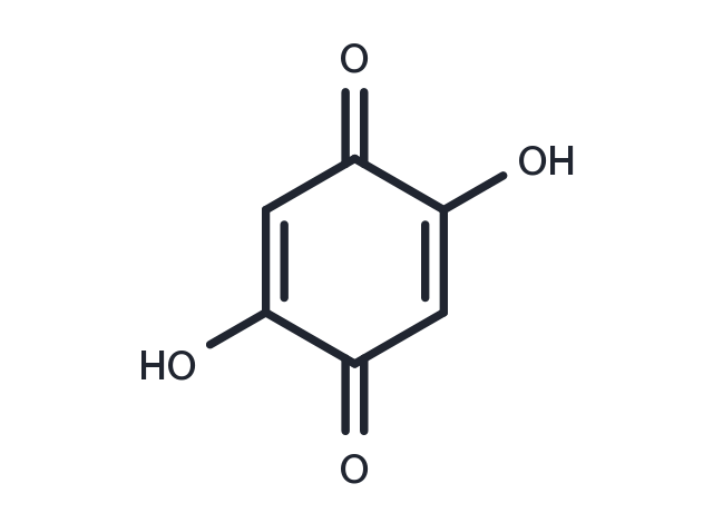 2,5-Dihydroxy-1,4-benzoquinone Chemical Structure