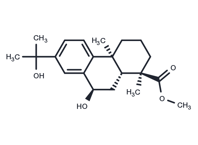 Methyl 7α,15-dihydroxydehydroabietate Chemical Structure