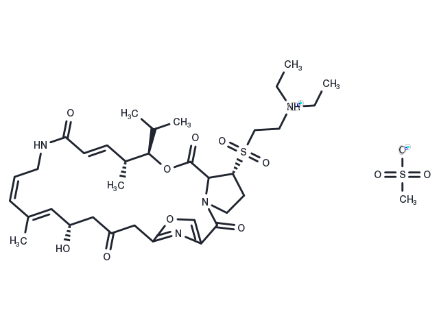 Dalfopristin (mesylate) (112362-50-2 free base) Chemical Structure