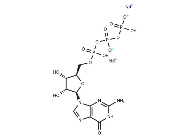 Guanosine-5'-triphosphate disodium salt Chemical Structure