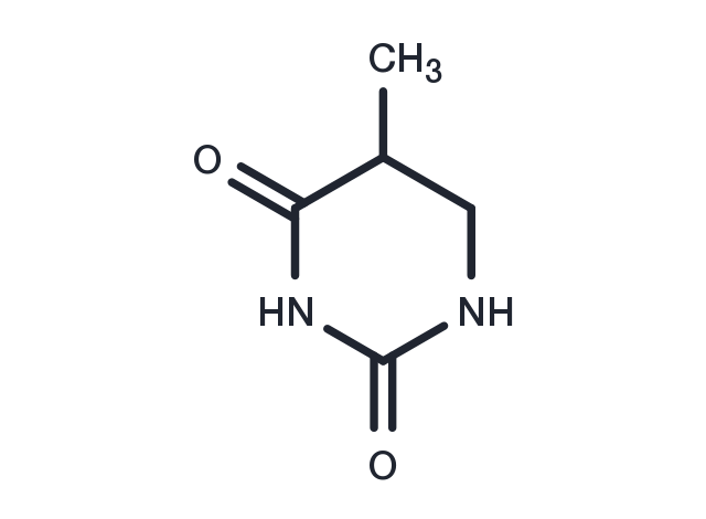 5,6-Dihydro-5-methyluracil Chemical Structure