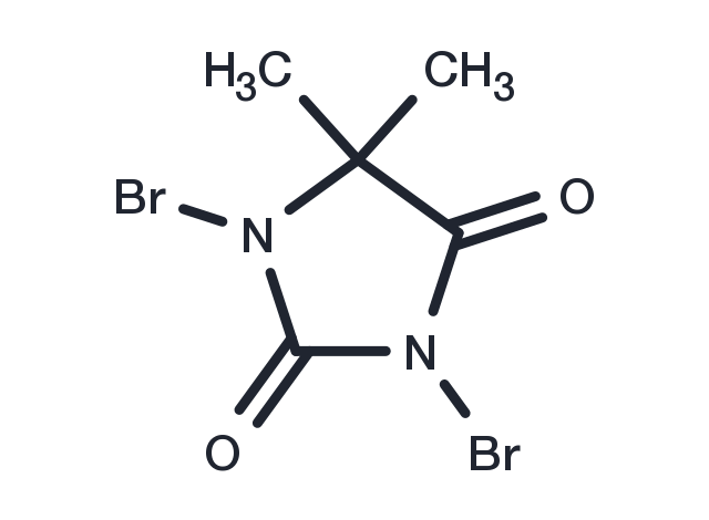 1,3-Dibromo-5,5-dimethylhydantoin Chemical Structure