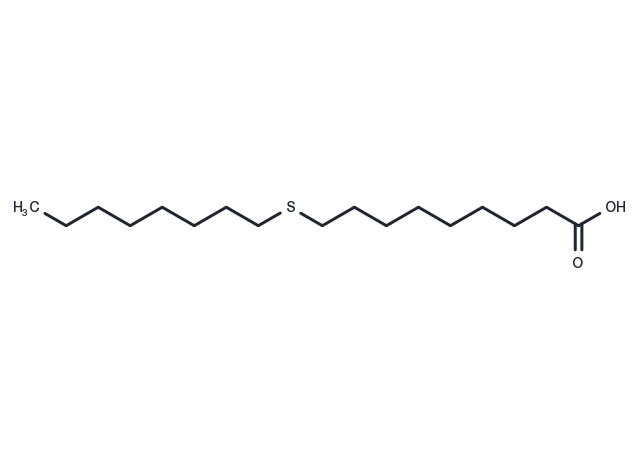 10-Thiastearic Acid Chemical Structure