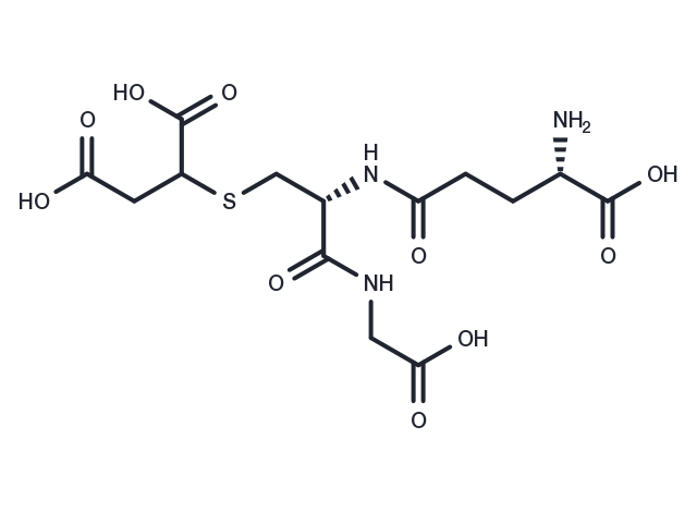 S-(1,2-Dicarboxyethyl)glutathione Chemical Structure