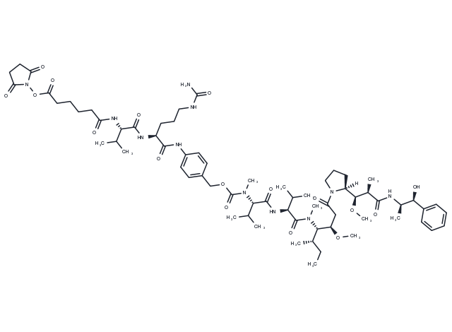 SC-VC-PAB-MMAE Chemical Structure