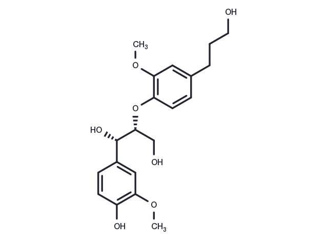 Erythro-Guaiacylglycerol β-dihydroconiferyl ether Chemical Structure