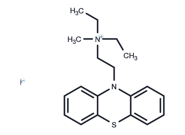 Ammonium, diethylmethyl(2-(10-phenothiazinyl)ethyl)-, iodide Chemical Structure