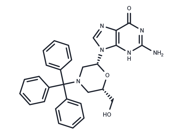 N-Trityl-morpholino   guanine Chemical Structure