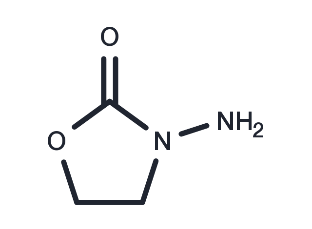 3-Amino-2-oxazolidinone Chemical Structure