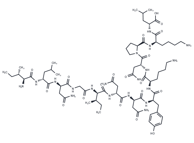 β-Interleukin II (44-56) Chemical Structure