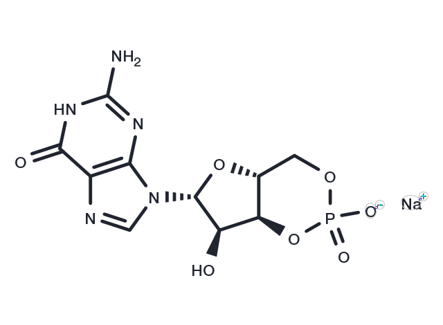 GUANOSINE 3':5'-CYCLIC MONOPHOSPHATE SOD Chemical Structure