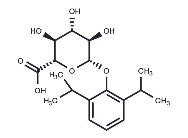 Propofol β-D-Glucuronide Chemical Structure