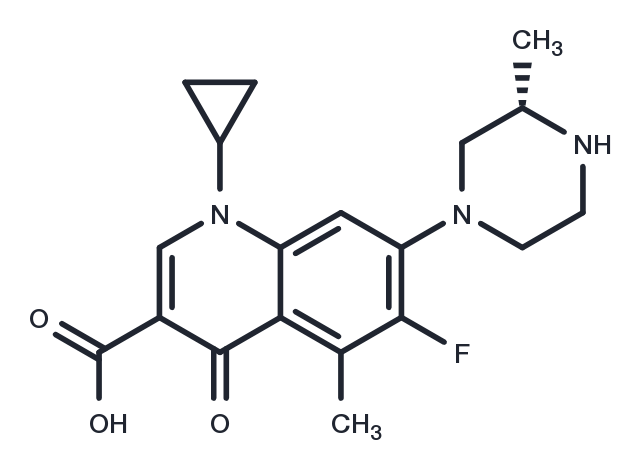 Grepafloxacin, (S)- Chemical Structure