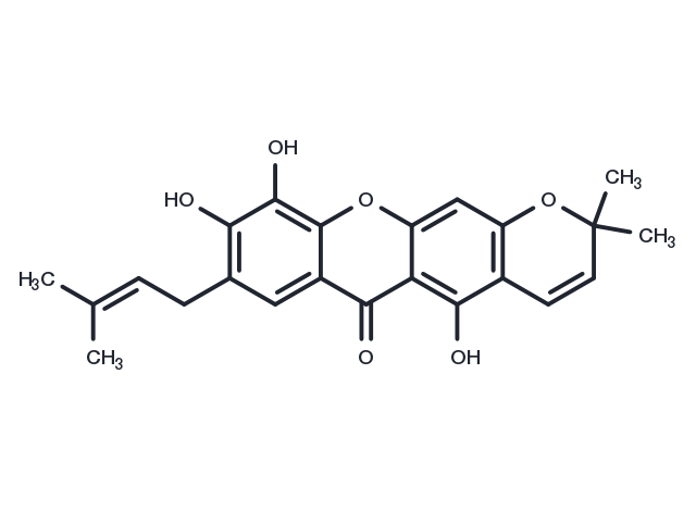 7-Prenyljacareubin Chemical Structure