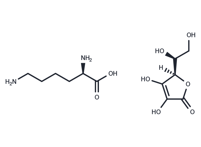 Lysine ascorbate Chemical Structure
