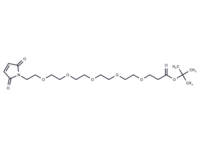 Mal-PEG5-Boc Chemical Structure