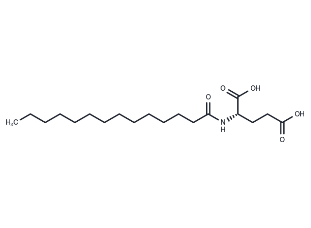 Myristoyl glutamic acid Chemical Structure