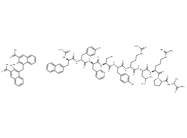 Dicetrorelix pamoate Chemical Structure