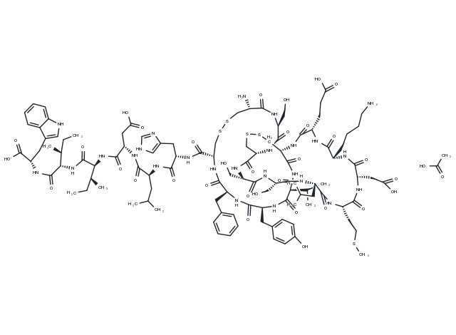 Endothelin 1 (swine, human) acetate Chemical Structure