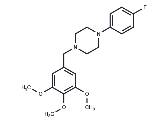 Piperazine, 1-(4-fluorophenyl)-4-[(3,4,5-trimethoxyphenyl)methyl]- Chemical Structure