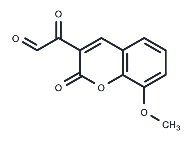 Coumarin, 3-glyoxyloyl-8-methoxy- Chemical Structure