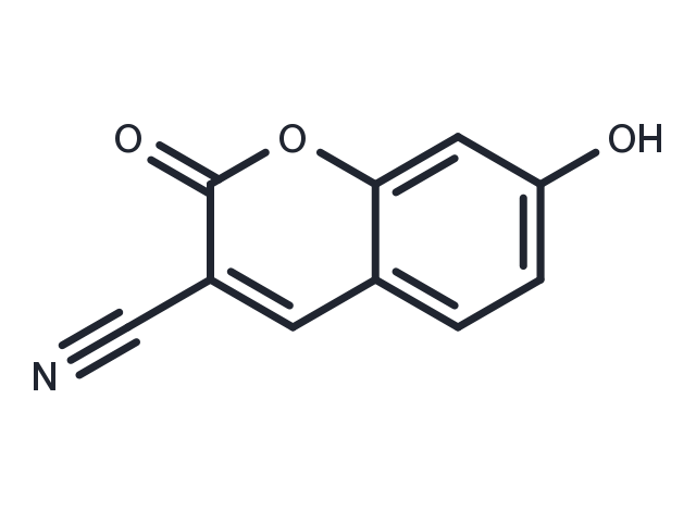 3-Cyano-7-hydroxycoumarin Chemical Structure
