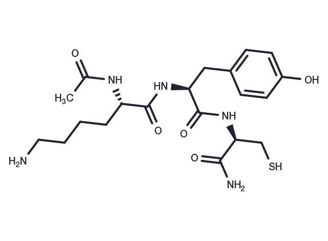 N-Acetyl lysyltyrosylcysteine amide Chemical Structure
