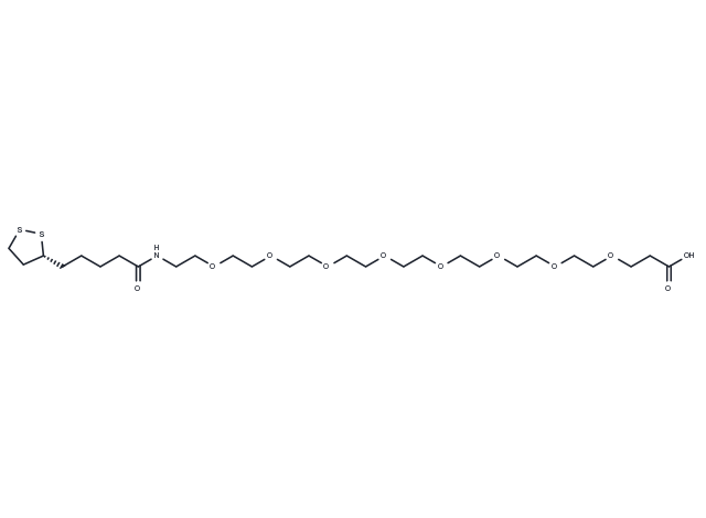 Lipoamido-PEG8-acid Chemical Structure