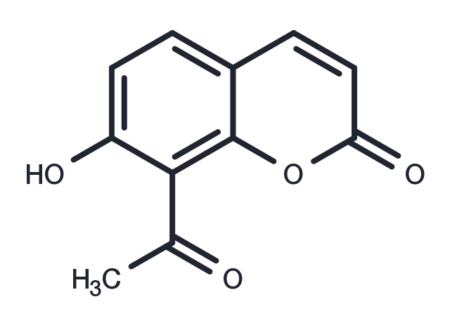 8-Acetyl-7-Hydroxycoumarin Chemical Structure