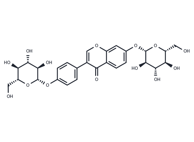 Daidzein-4',7-diglucoside Chemical Structure