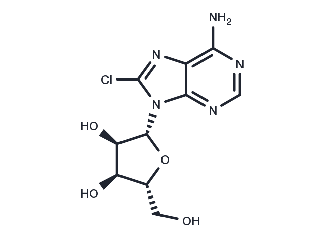 8-Chloroadenosine Chemical Structure