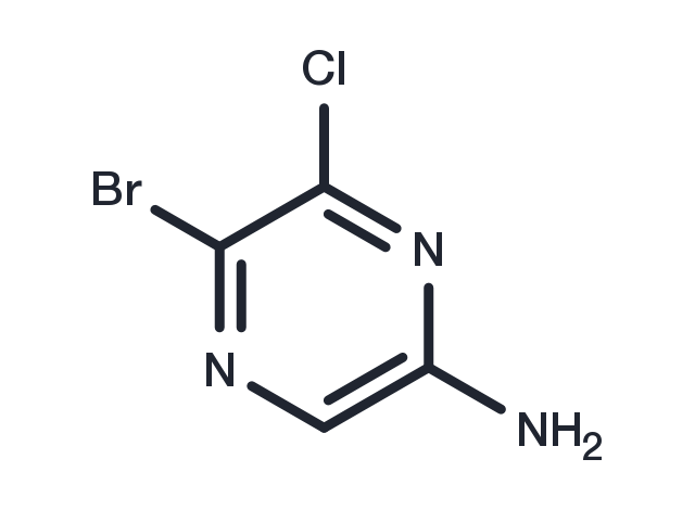 2-Amino-5-bromo-6-chloropyrazine Chemical Structure